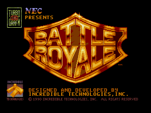 Battle Royale box art for TurboGrafx-16